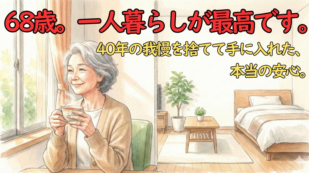 「介護が必要な妻を抱える覚悟はない」40年尽くした私を家政婦扱いした夫の末路…68歳で私が選んだ“最高の復讐”と本当の自由｜熟年離婚｜家族の在り方｜自立｜シニアの暮らし｜