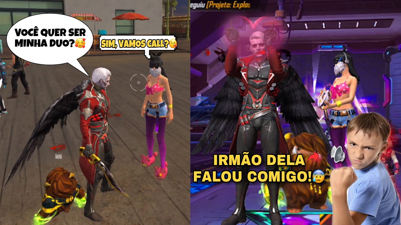 A PROCURA DE UMA DUO NA ILHA DO TREINAMENTO NO FREE FIRE 👩🏻‍❤️‍👨🏻