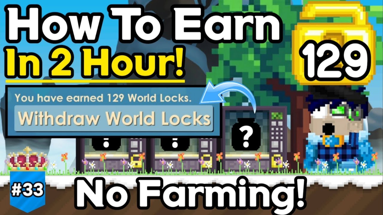 BEST PROFIT IN GROWTOPIA 2020!! IN 2 HOUR ( No Farming )! - Lazy Profit | Growtopia Profit #33