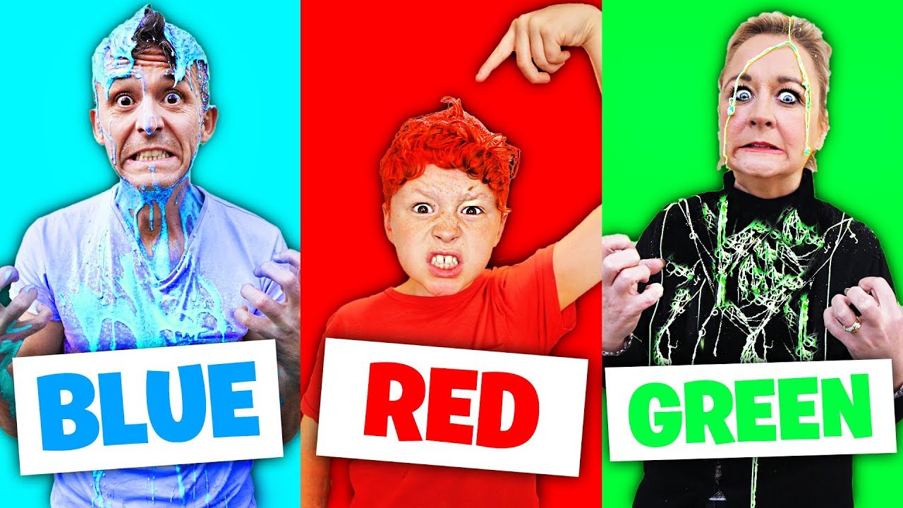 Using only ONE COLOR to PRANK your Family! - Challenge
