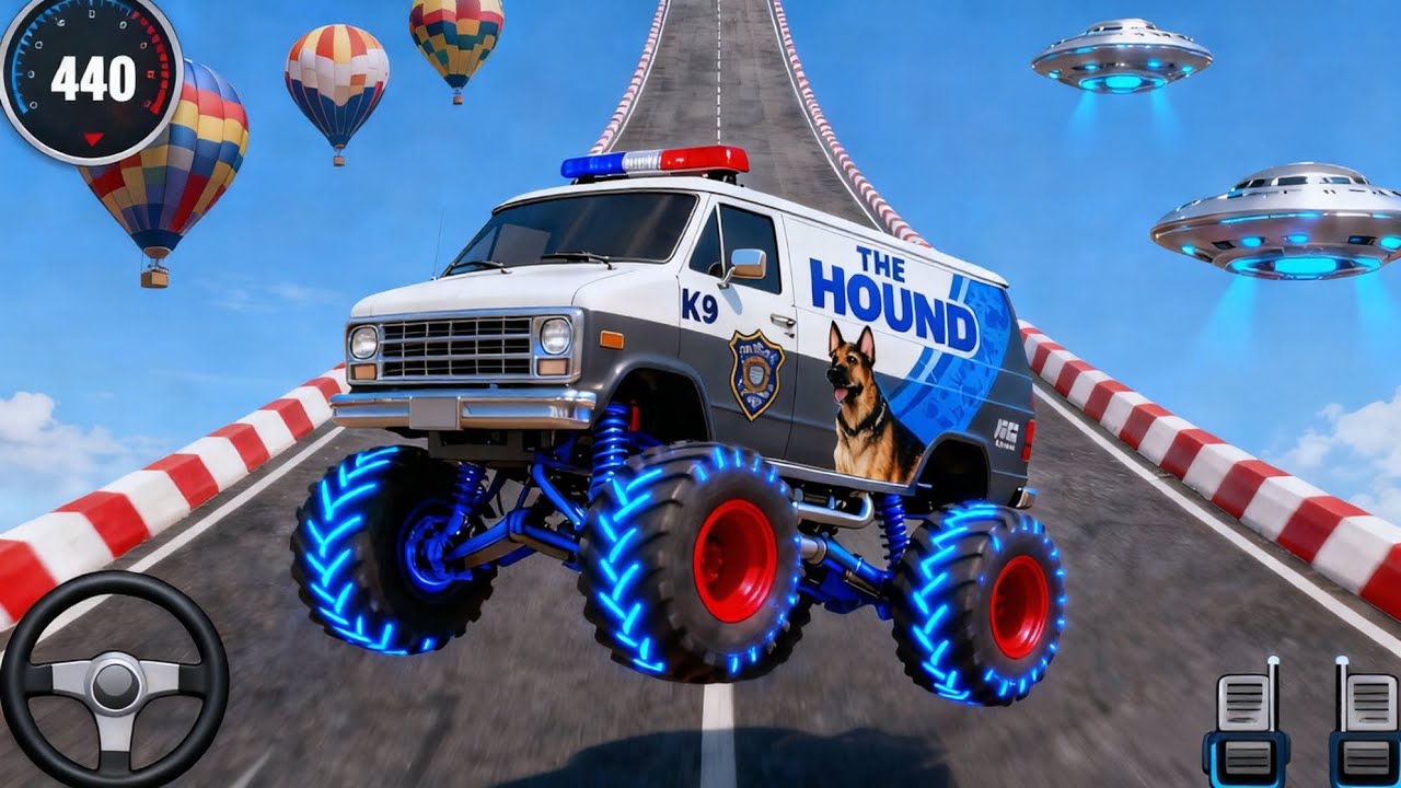 🚨 Mega Ramp Police Monster Car Racing 3D – Extreme Car Stunts Android Gameplay #5