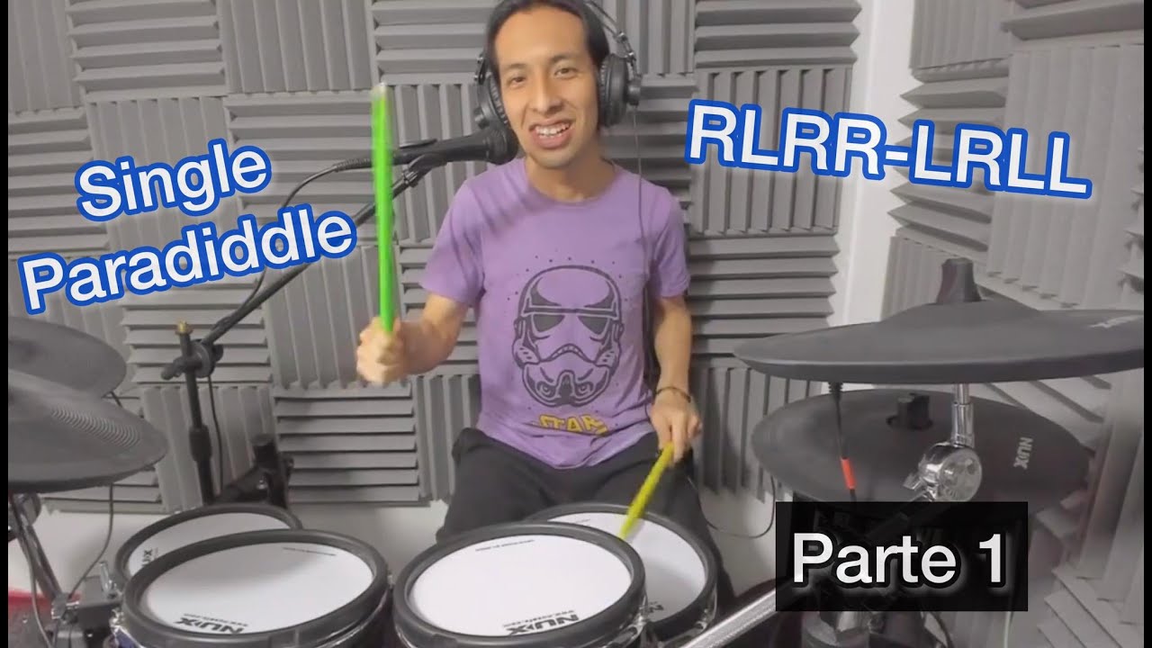 Tutorial Single Paradiddle RLRR-LRLL en la Bateria PARTE 1 - Ricardo Caldas