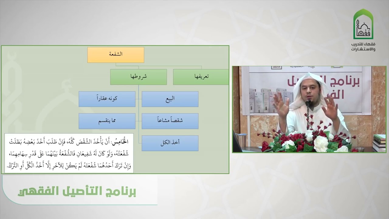 شرح عمدة الفقه - عامر بهجت  باب الشفعة