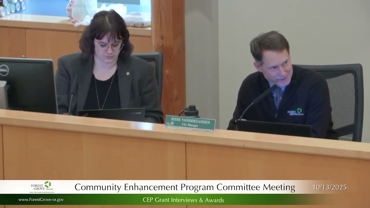 October 13, 2025 Community Enhancement Program (CEP) Award Meeting