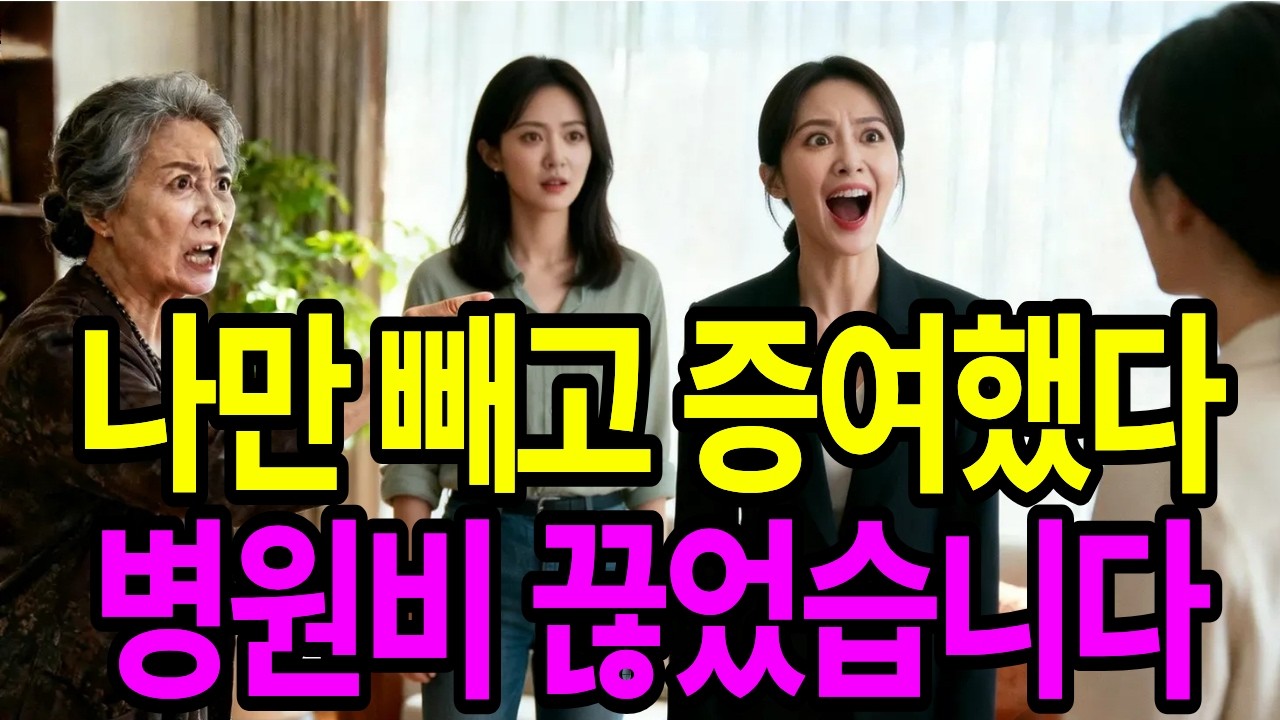 며느리 셋 중 나만 빼고 아파트·현금까지 증여? 병원비 끊었더니 시댁 뒤집어짐! l 고부갈등 l 레전드 사연 l 오디오 사연 l 라디오 사연 l 인생사연