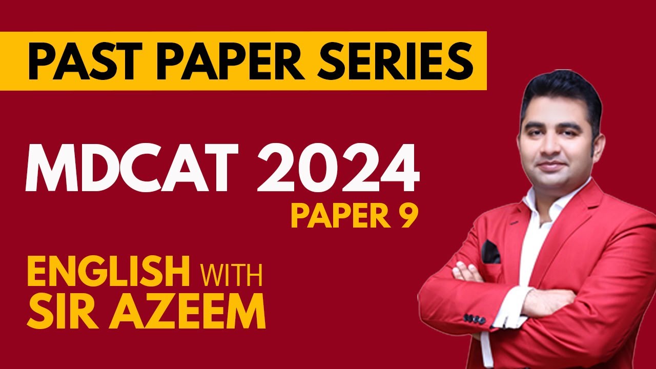 SZABMU MDCAT English Past Paper 2024 | Complete Solved Discussion by Sir Azeem
