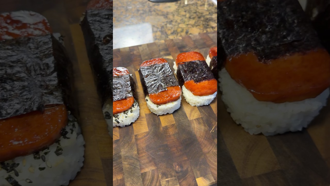 Making these easy spam musubis cause I miss Hawaii :( #spam #musubi #easyrecipes