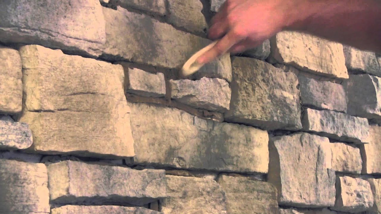 Step 6   Striking the joints: Stone Veneer Installation