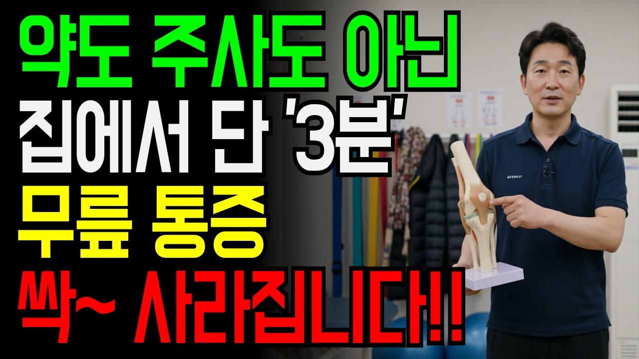 매일 아침 무릎이 아파 고민이신가요?｜약물 주사 필요없는 겨울 통증 잡는 3분 루틴｜무릎이 시리면 연골이 울고 있습니다