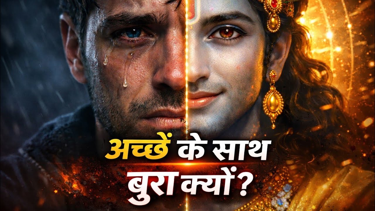 अच्छों के साथ ही बुरा क्यों होता है? | श्रीकृष्ण का सबसे कड़वा सत्य।#viral #video।part.45