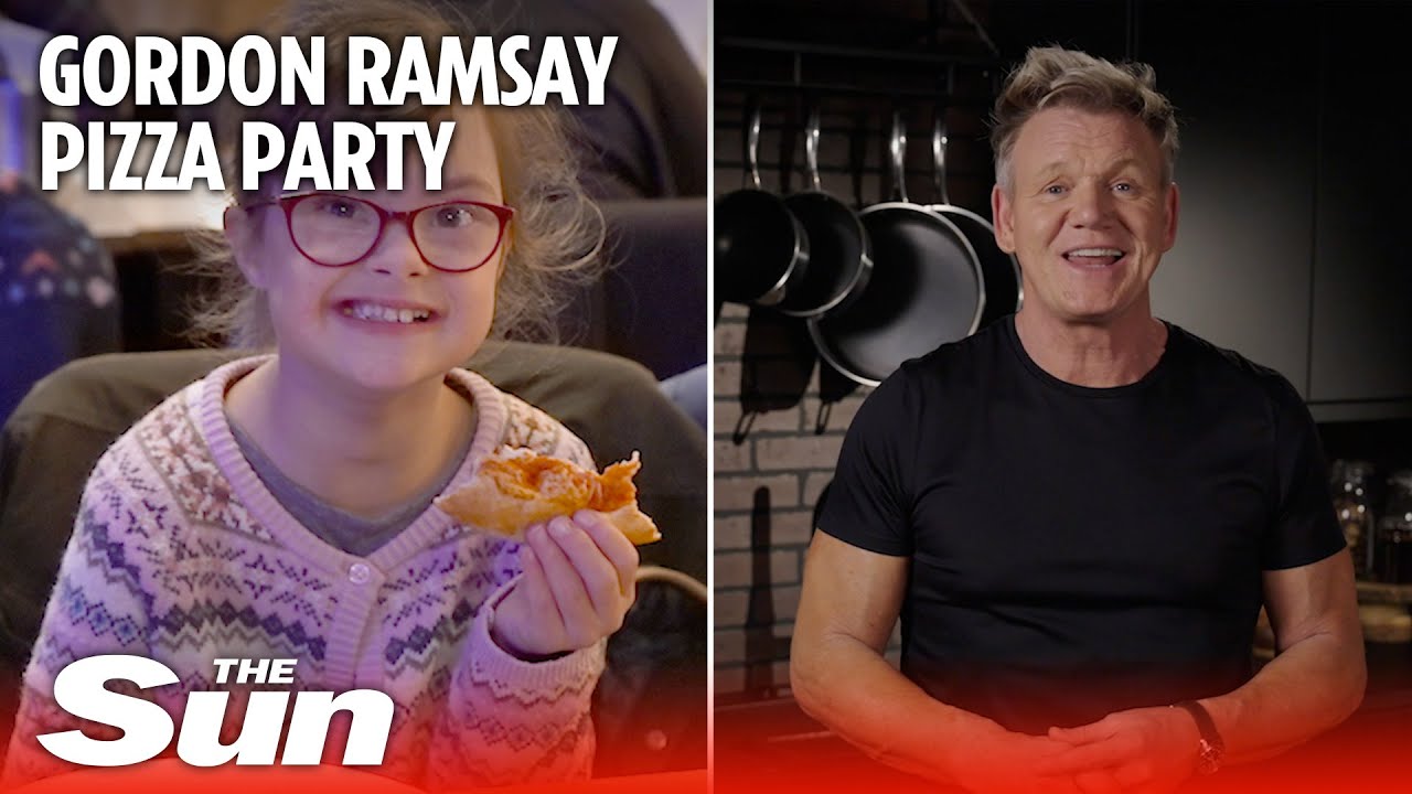 Gordon Ramsay hosts dream day out for hero football coach and his team