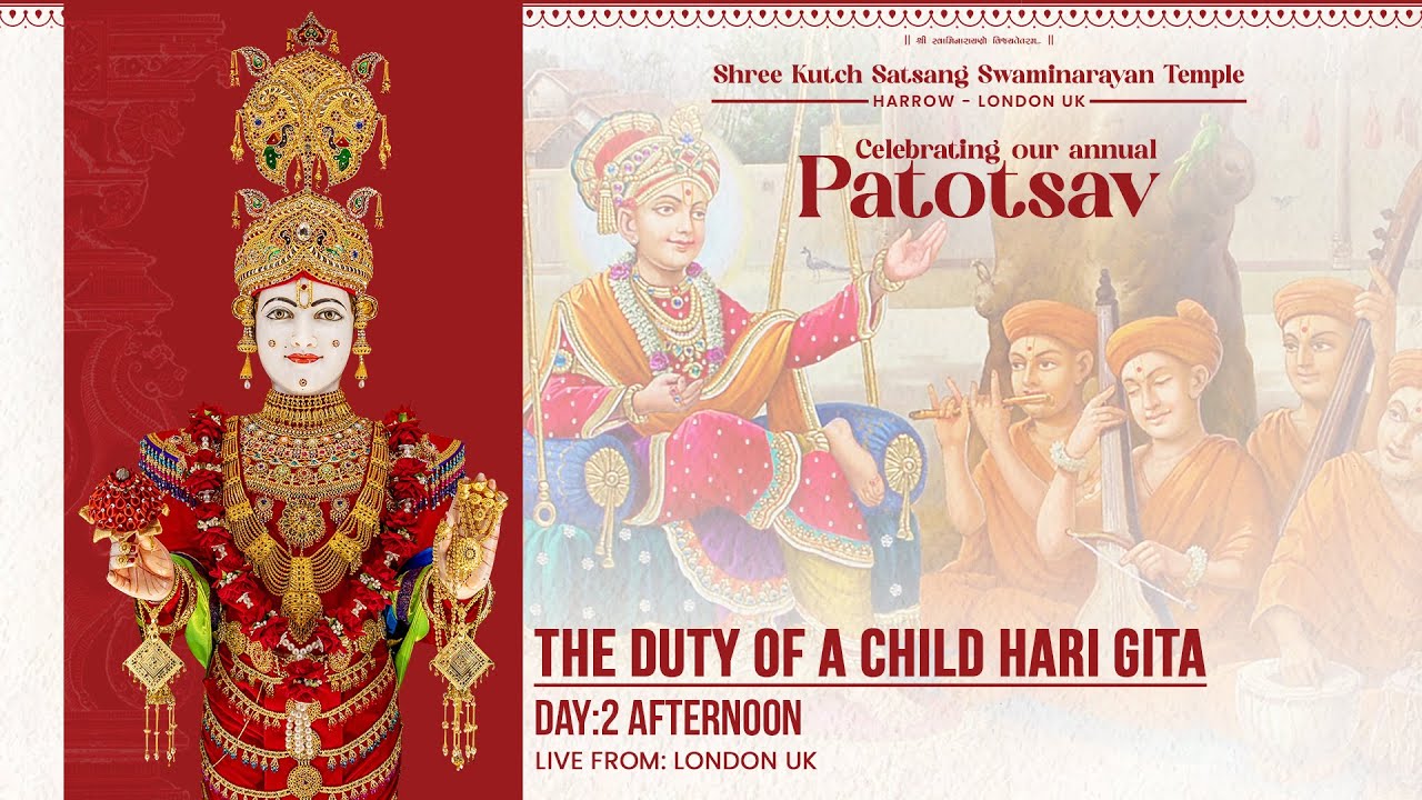 Harrow Mandir | The Duty Of A Child (Hari Gita) | 28th Patotsav - Day:2 Afternoon