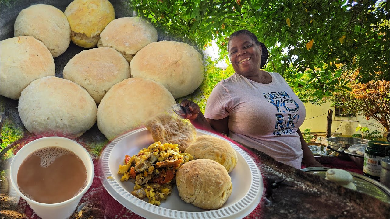 Come and eat breakfast with us Thursday morning breakfast | ackee & saltfish W pumpkin bake dumpling