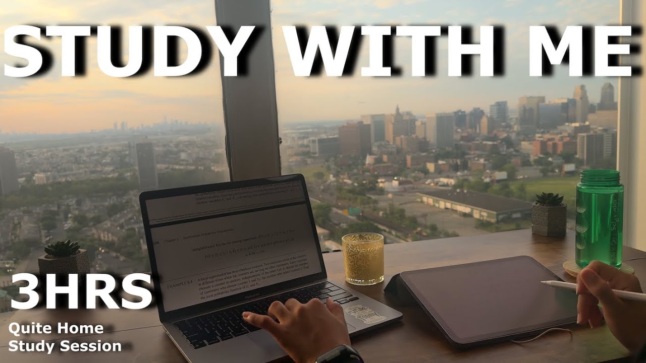 ⏰ 3H Study With Me |Bright Morning Ambience|50/10 Pomo 📚 |Real-Time Focus ✨