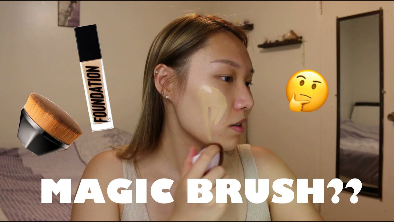 ВОЛШЕБНАЯ КИСТЬ ДЛЯ ТОНАЛЬНОЙ ОСНОВЫ?! MagiBeauty Высокоплотная бесшовная кисть для тональной основы