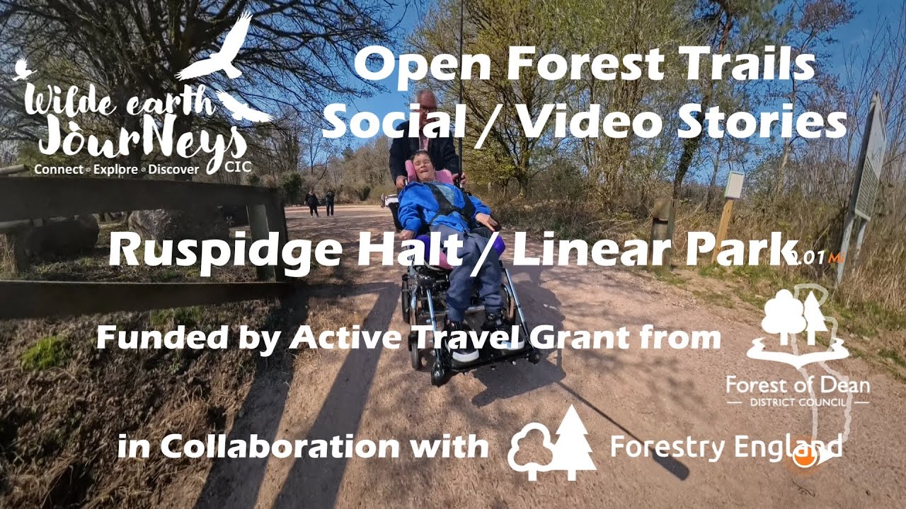 Wheeled, Wheelchair-Friendly Nature Trail: Ruspidge Halt/Linear Park, Forest of Dean #AccessToNature