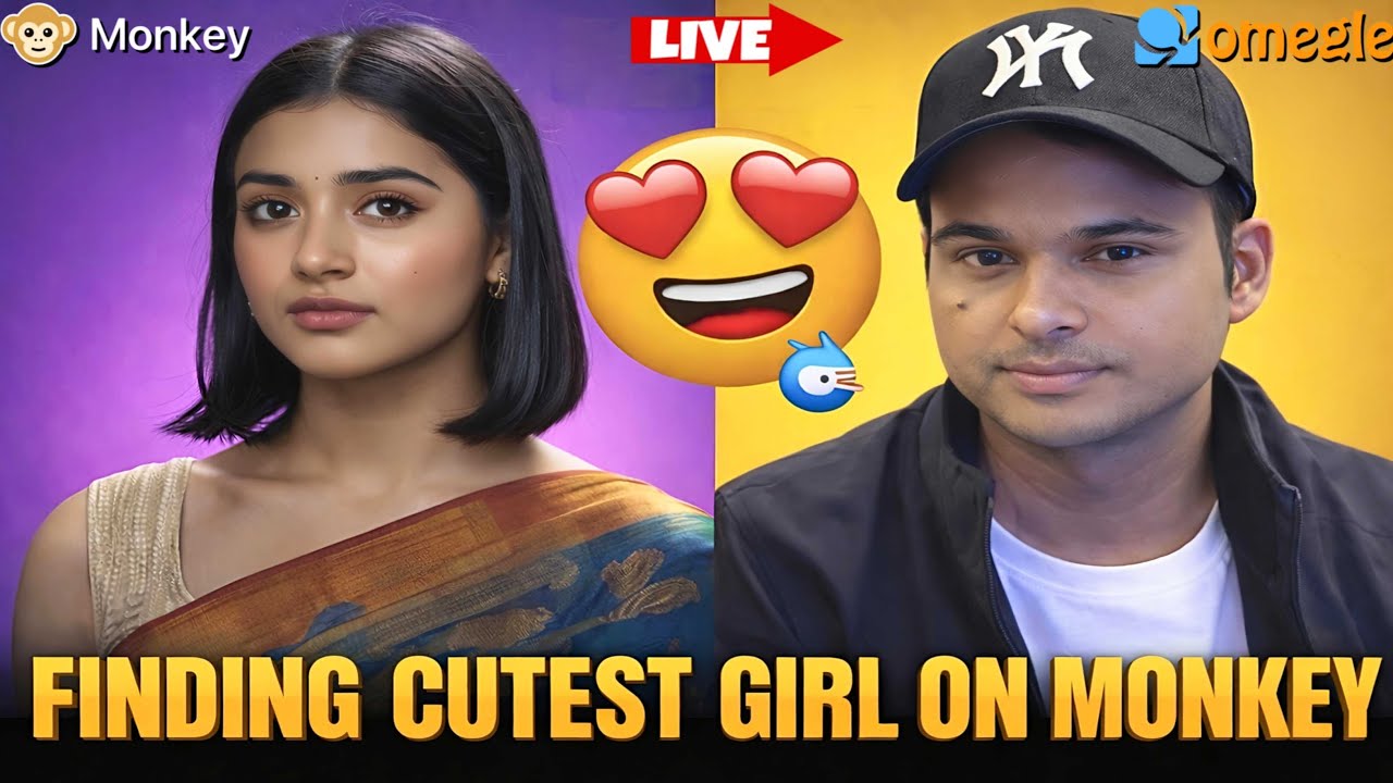 Finding Cute Girls On Monkey App Part 41 |  #omeglelive #shortslive #shortsfeed #omegle #monkey