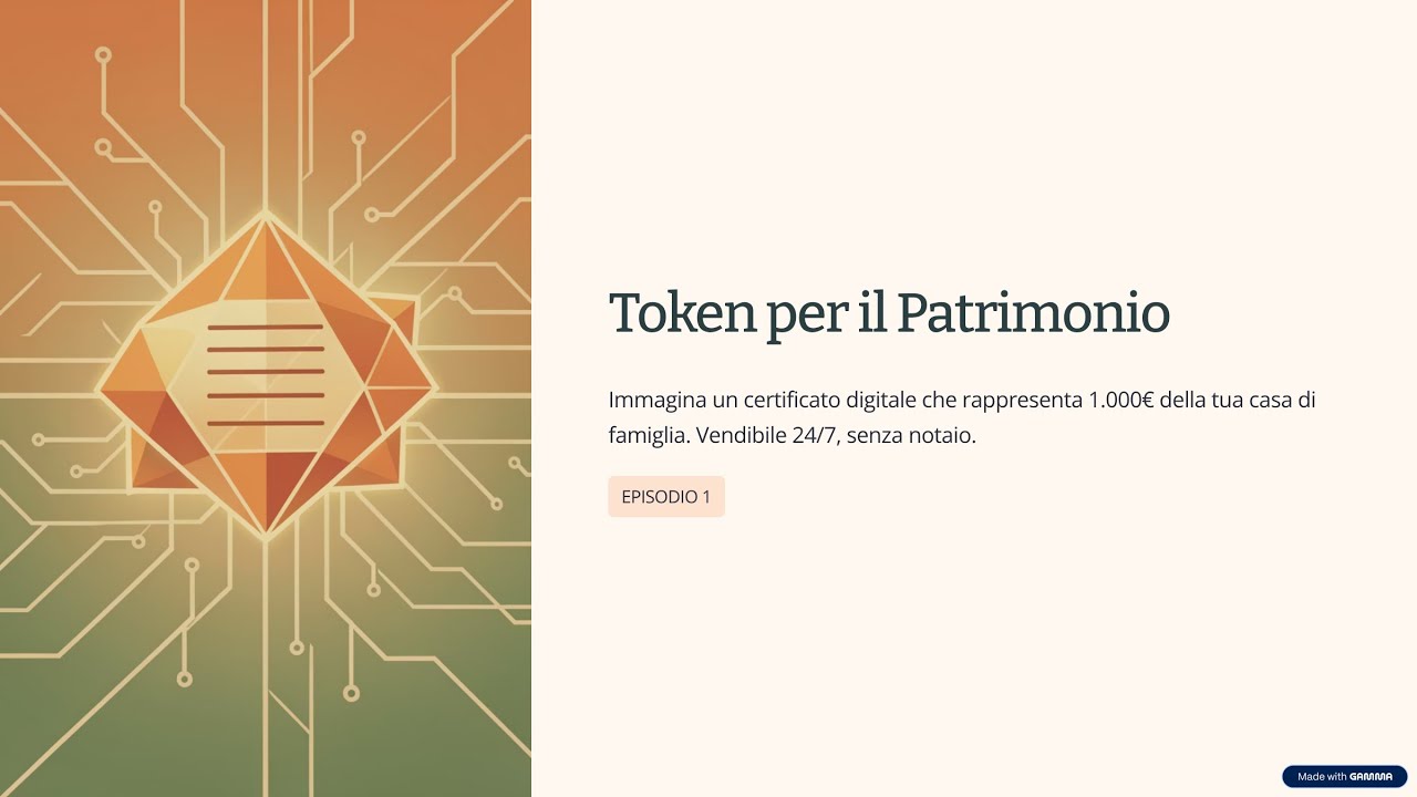 TOKEN Spiegati in 5': Le Tessere del TUO Futuro Patrimoniale (Ep.1/20)
