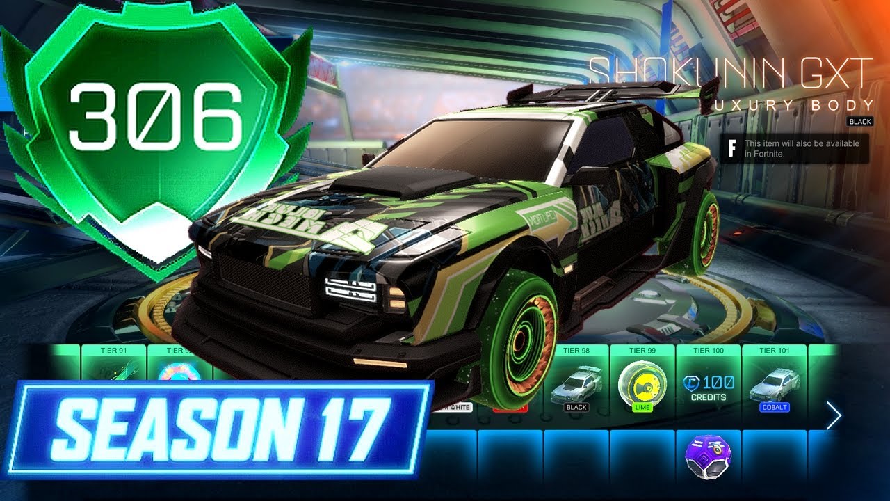 COMPLETE ROCKET PASS SEASON 17: TIERS 1 - 306 (done in 16 days)