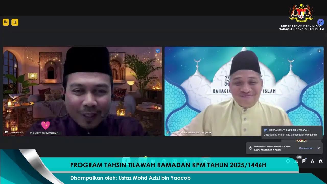 PROGRAM TAHSIN TILAWAH RAMADAN KPM SIRI 3 TAHUN 2025