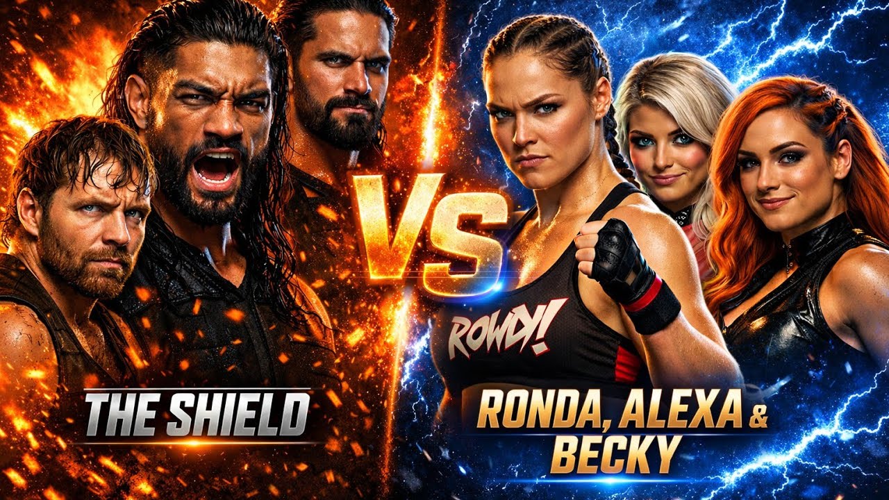 🔥FULL MATCH: The Shield vs. Ronda Rousey, Alexa Bliss, Becky Lynch Super Showdown