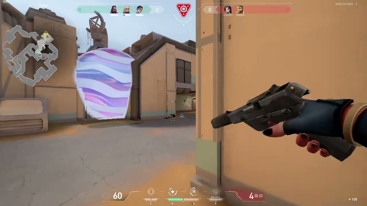 4.0 KDA - 500 ACS (VALORANT) against EX Asendants