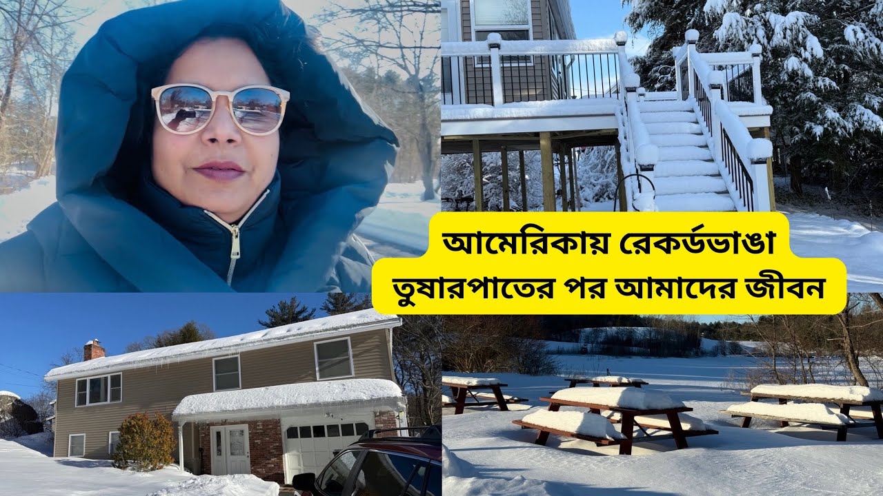 আমেরিকায় রেকর্ডভাঙা তুষারপাতের পর আমাদের জীবন || Life After Deadly Snow Storm in USA #snowstorm 