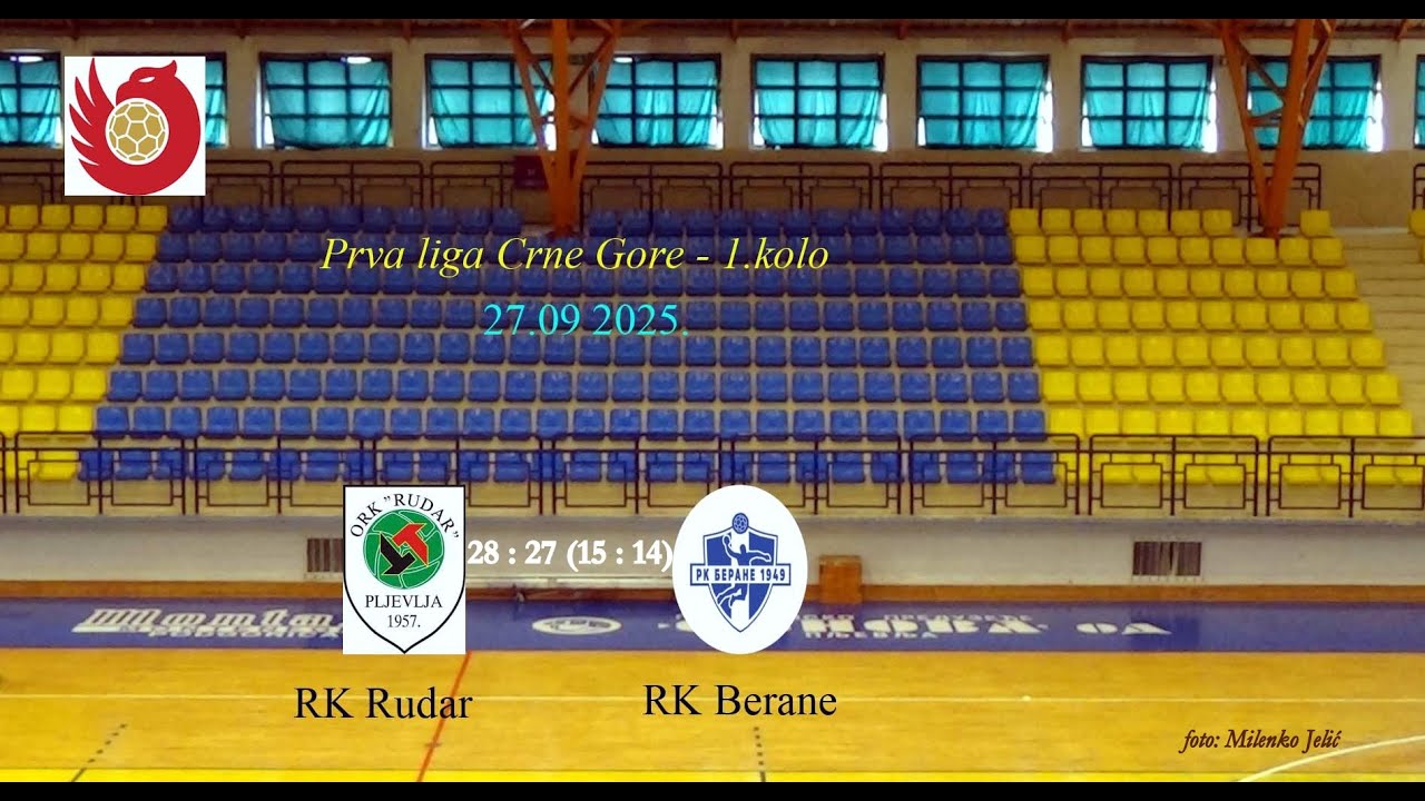 RK Rudar -  RK Berane   28 : 27 (15 : 14)  DRUGO POLUVRIJEME
