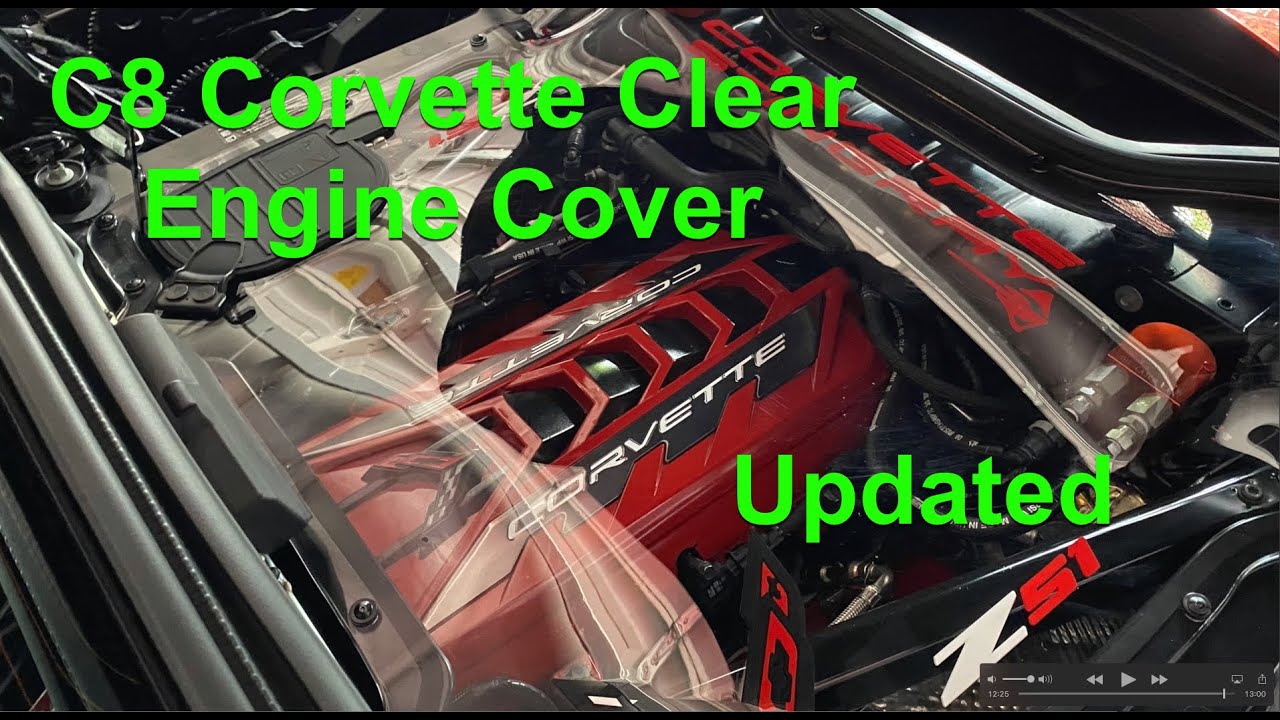 Clear engine bay cover C8 corvette stingray HTC Convertible Z06 and Z07 Z51 - Part 2  - car show