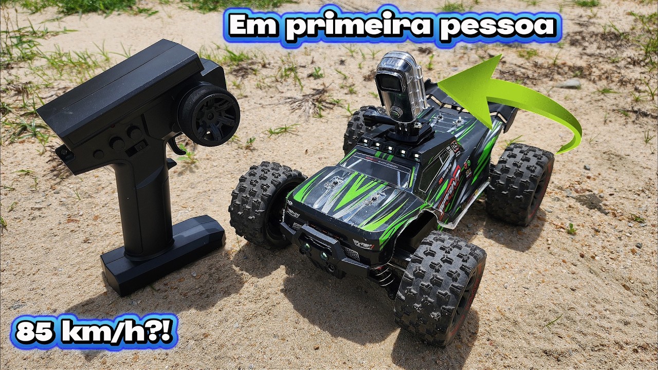 Teste com câmera em primeira pessoa - RC SCY 9522 PRO - escala 1 16 4x4 85 kmh Off road