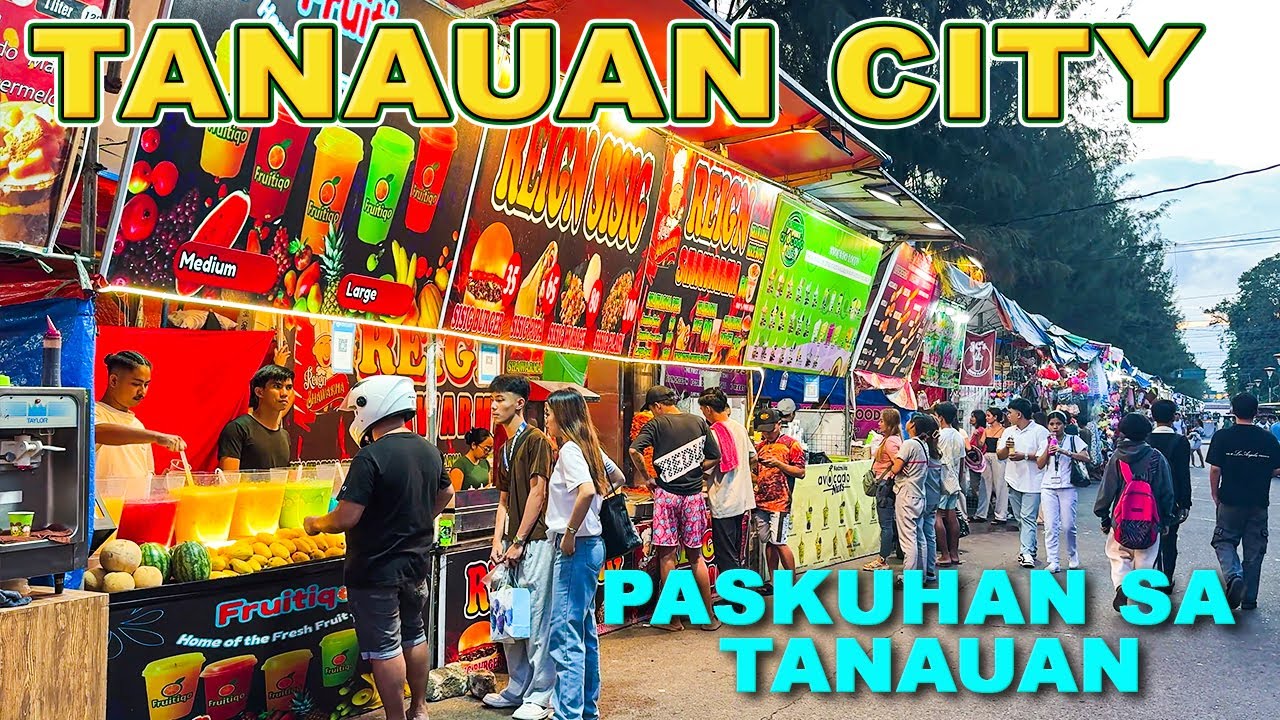 TANAUAN CITY Batangas Comes Alive | Busy Streets, Bazaar, Food & Dazzling Festive Lights 2025