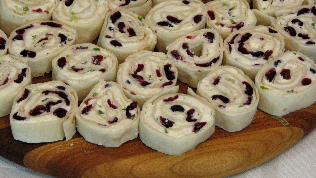 Cranberry Feta Pinwheels -- Lynn's Recipes