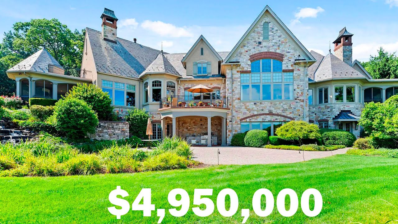 Overview of a luxurious and expensive mansion in the Harrisburg area of Pennsylvania for $4,950,000.