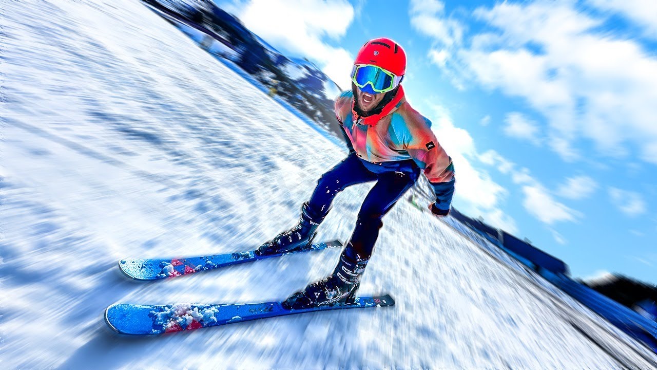 DESCI A MAIOR MONTANHA DE GELO DE SKI * passei pro nível 3 *