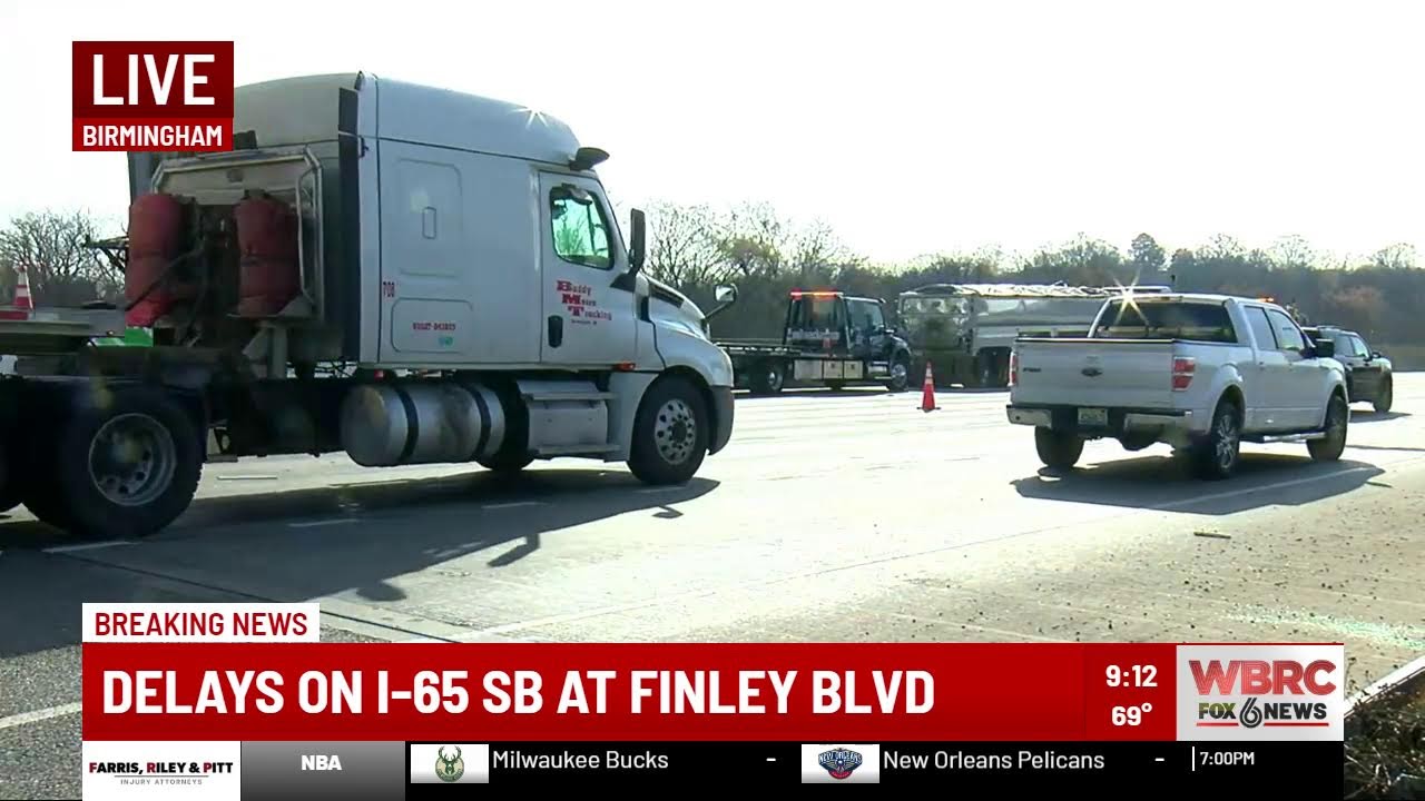 Delays on I-65 SB at Finley Blvd due to crash