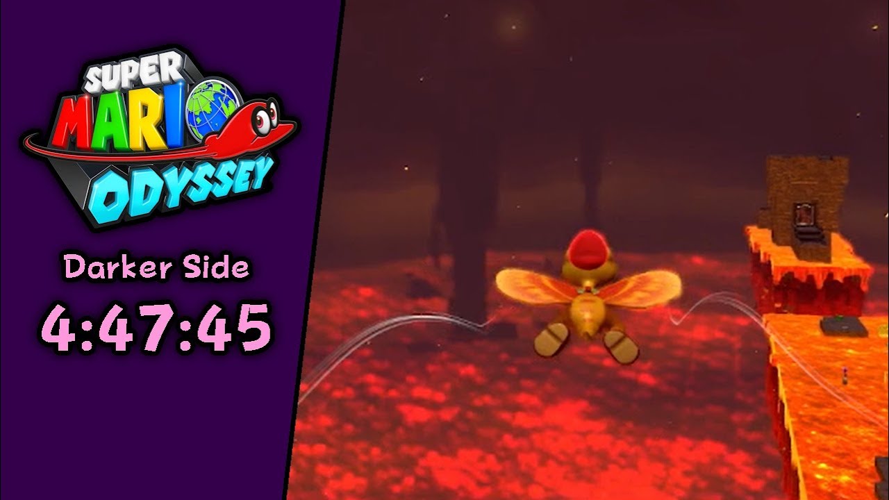 Super Mario Odyssey - First Darker Side Speedrun in 4:47:45