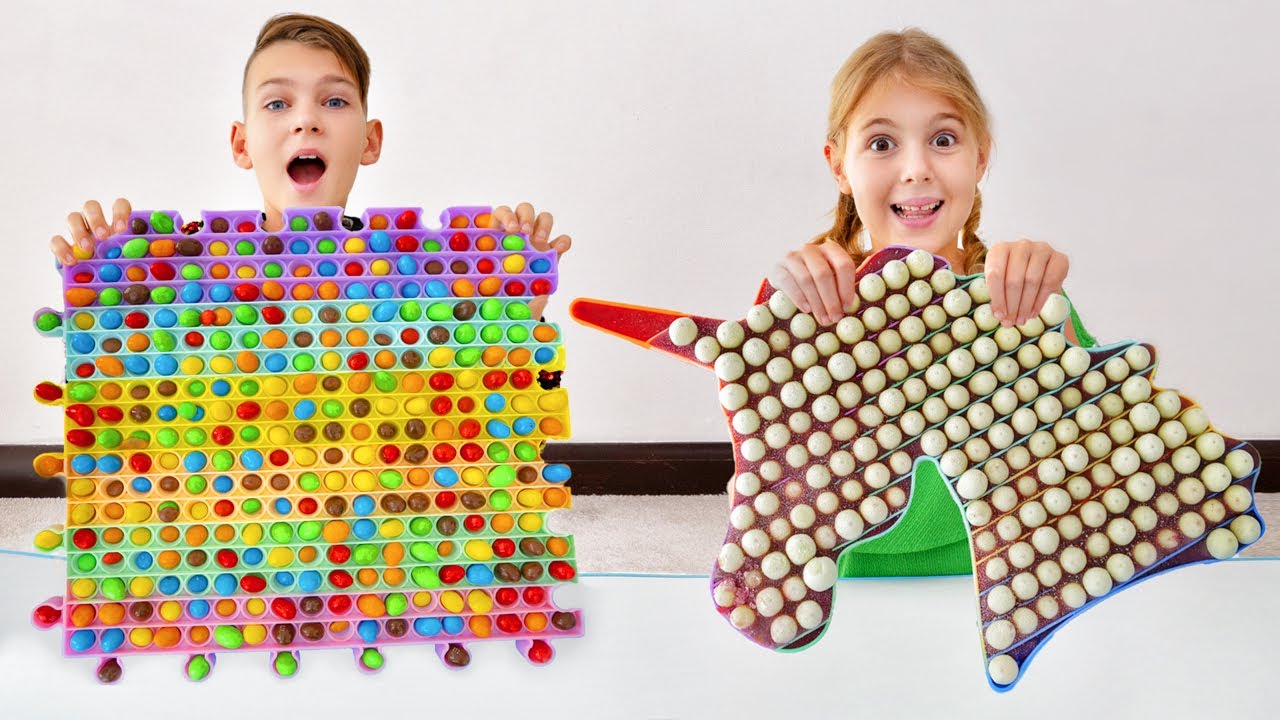 Five Kids in the Magic Pop It story at home school + more Сhildren's videos