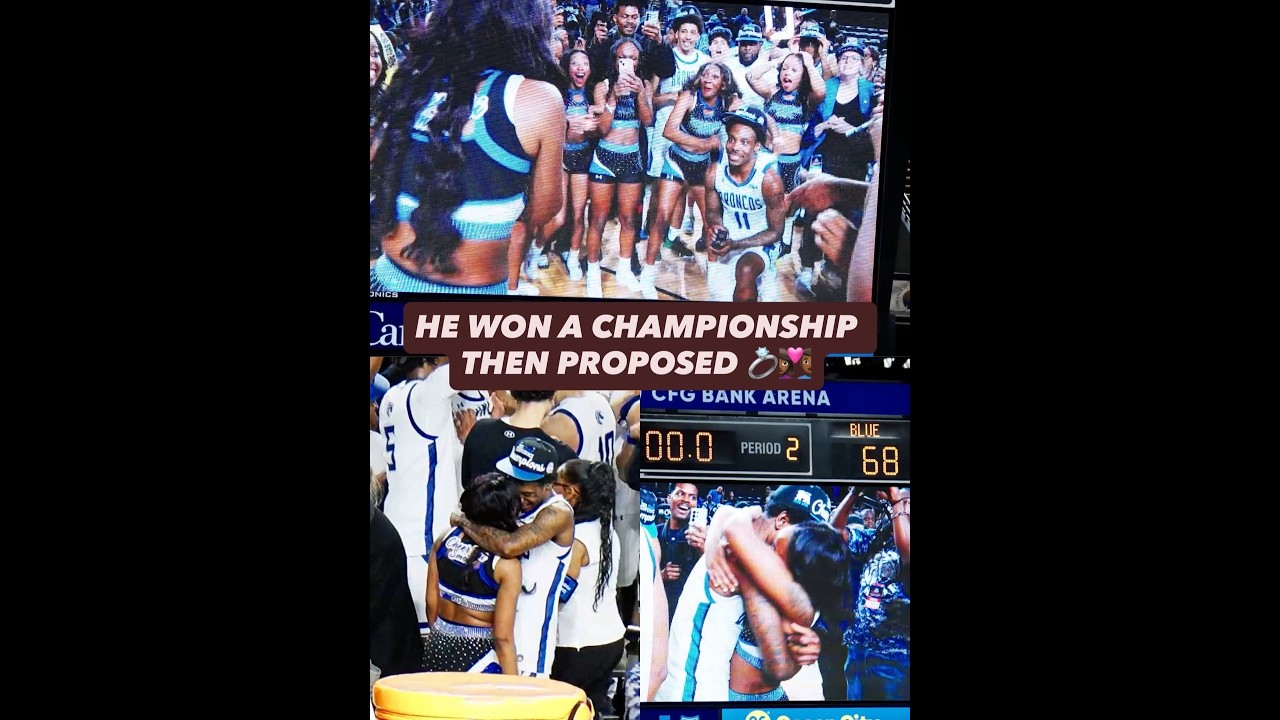 HBCU Player Proposes after winning Championship  | HBCUGameDay.com