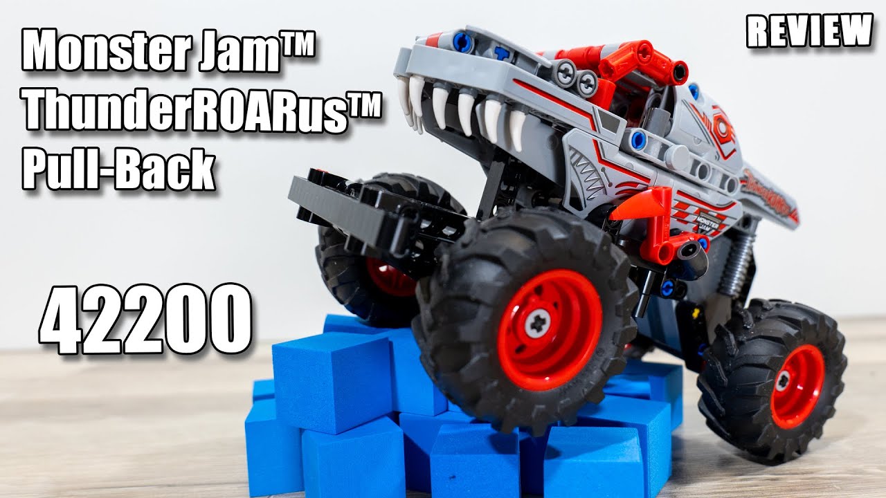 LEGO Technic Monster Jam ThunderROARus Pull-Back | LEGO 42200 Review | Showcase 42200 Stunt Show