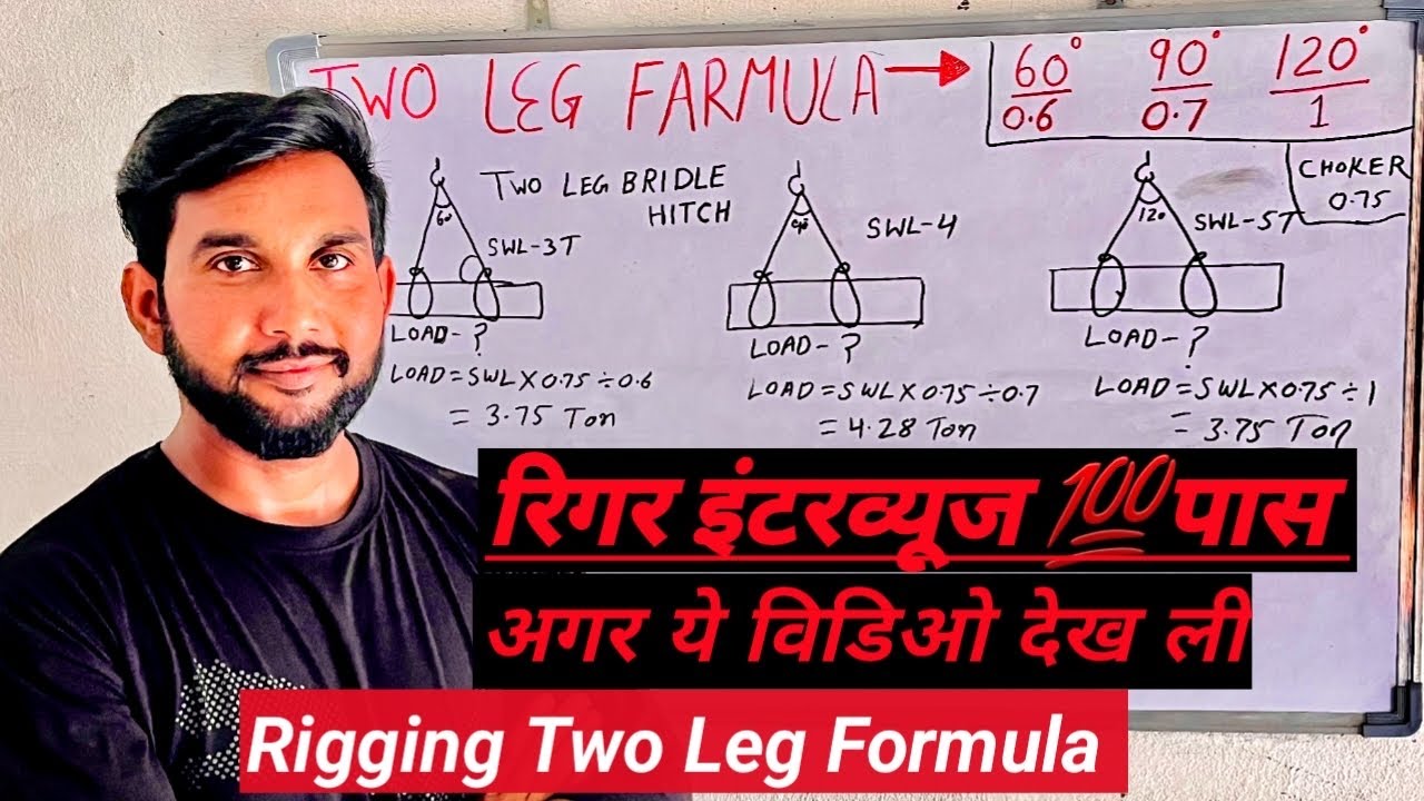 Two Leg Calculation | रिगर कैलकुलेशन भाग 2 | Two Leg choker formula |