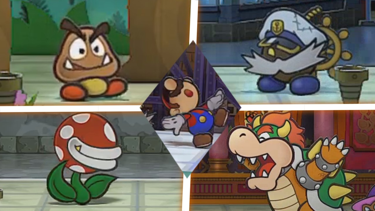 TTYD Enemies React to Mario Getting Hurt