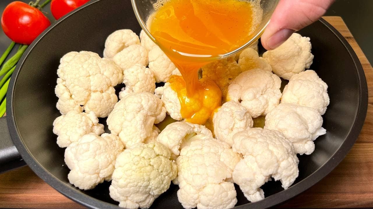 Я никогда не ела такой вкусной цветной капусты! Простой и быстрый рецепт!