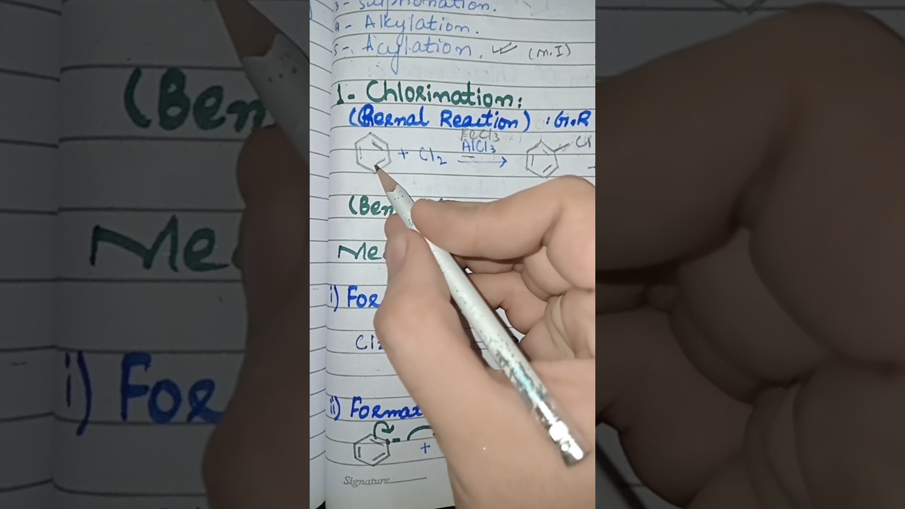 Chlorination (Substitution Reaction) 
