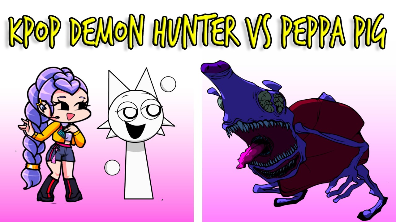 FNF NEW KPOP DEMON HUNTERS VS PEPPA PIG (MEATCANYON) - How It`s Done | drKoploo