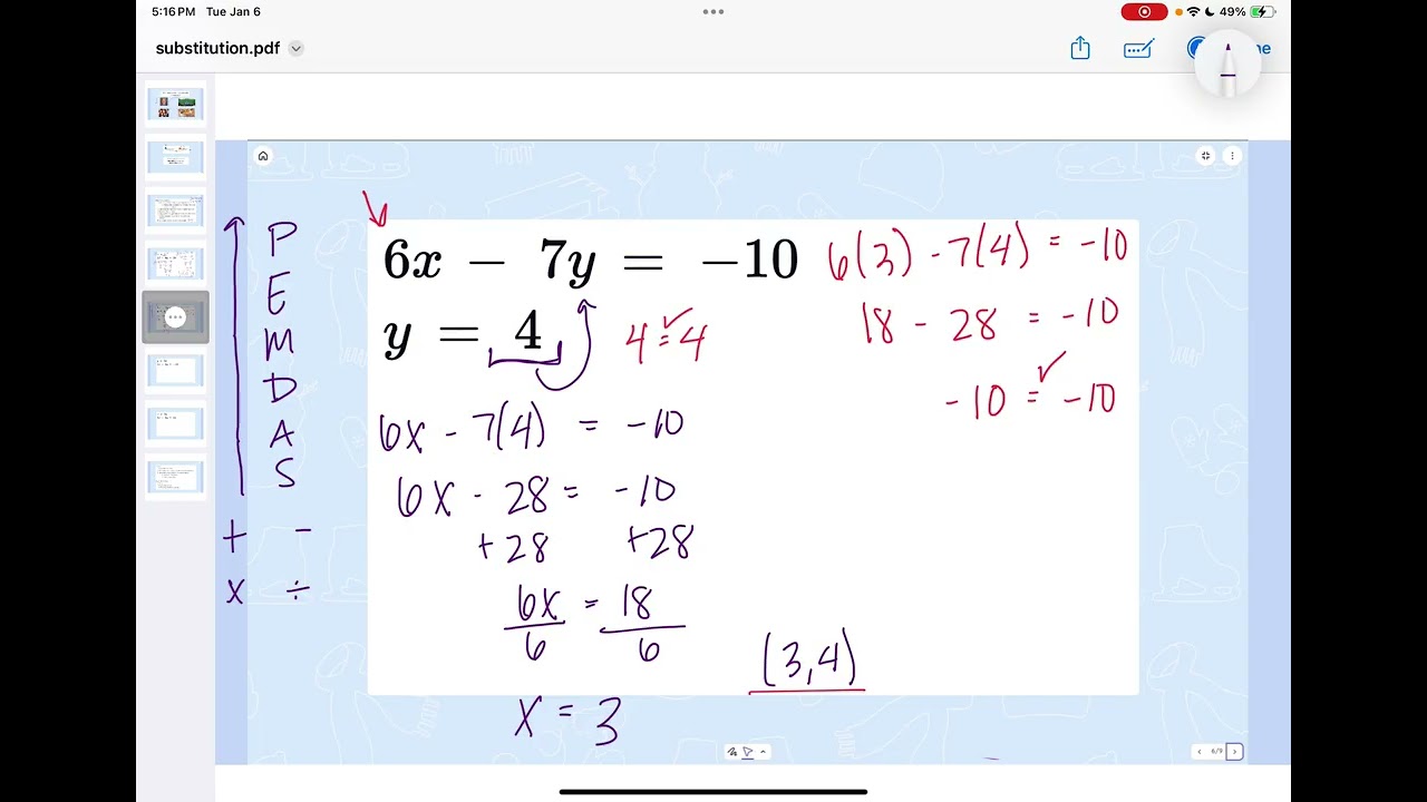 Substitution Introduction
