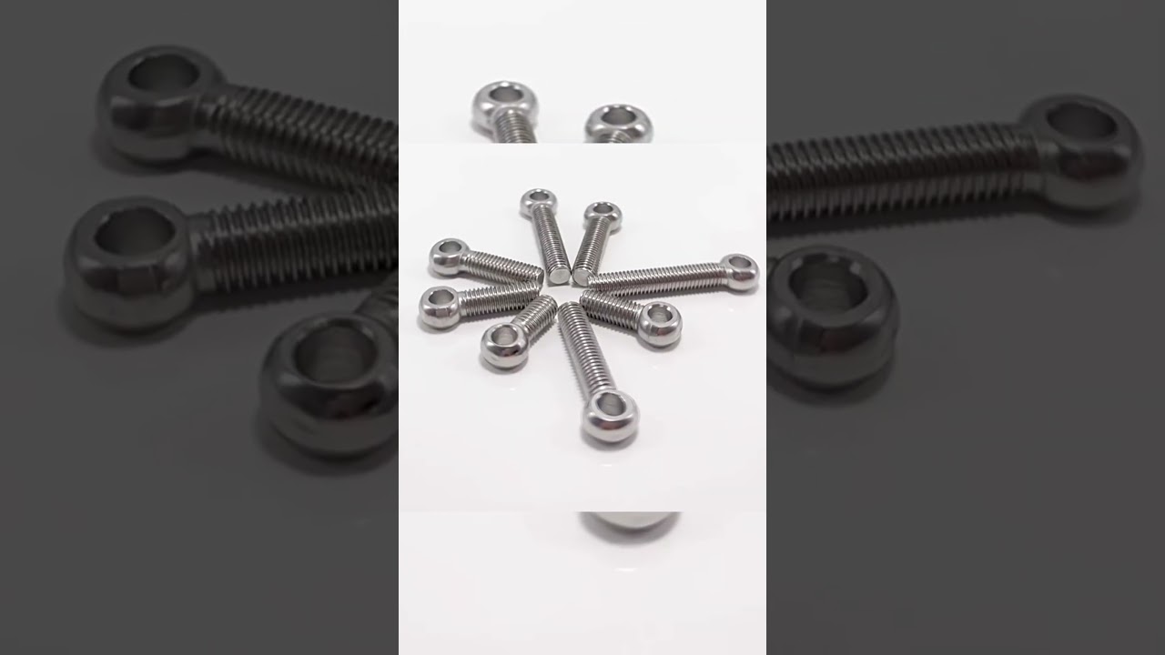 Iso Through Bolt Eye Bolt Round Head Galvanised A2 Stainless Steel Flat Eye Bolt