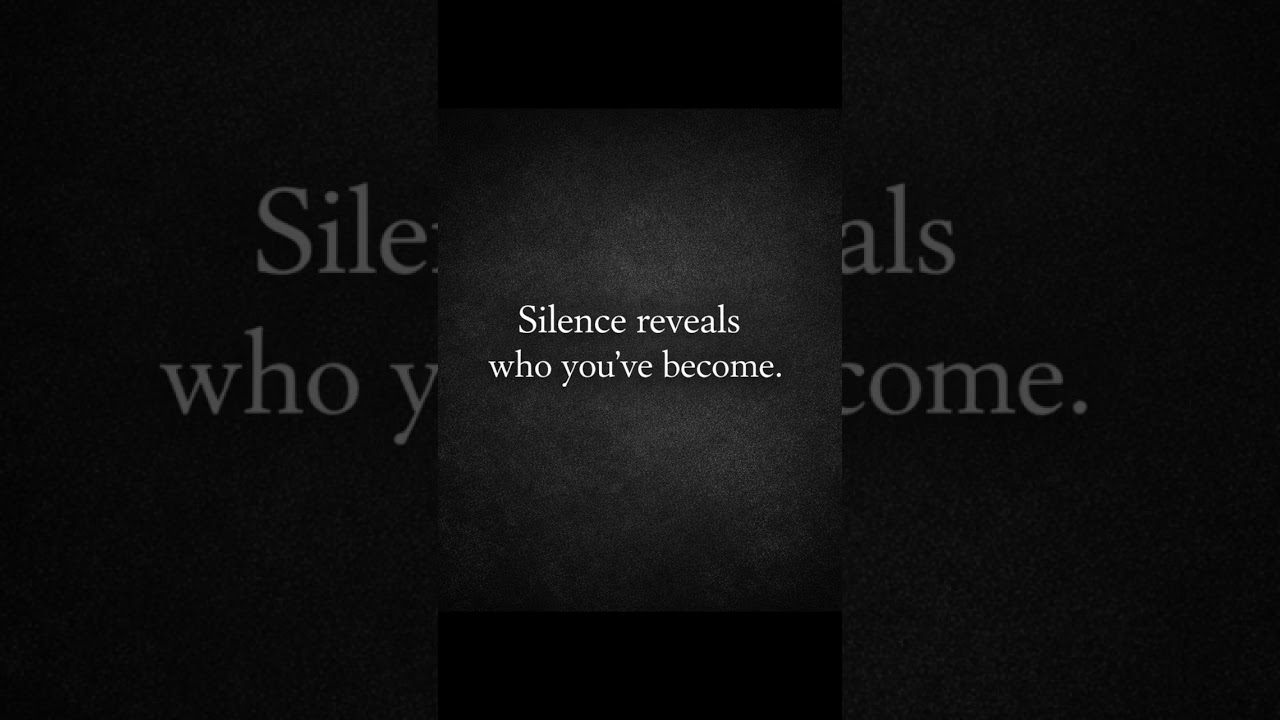 a silent observation 