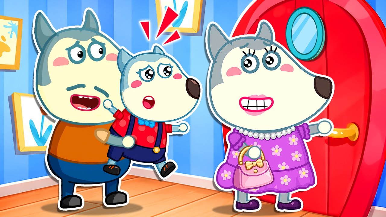 When Mom's Away 😢 Mommy, Don't Leave Song | Wolfoo Baby Rhymes
