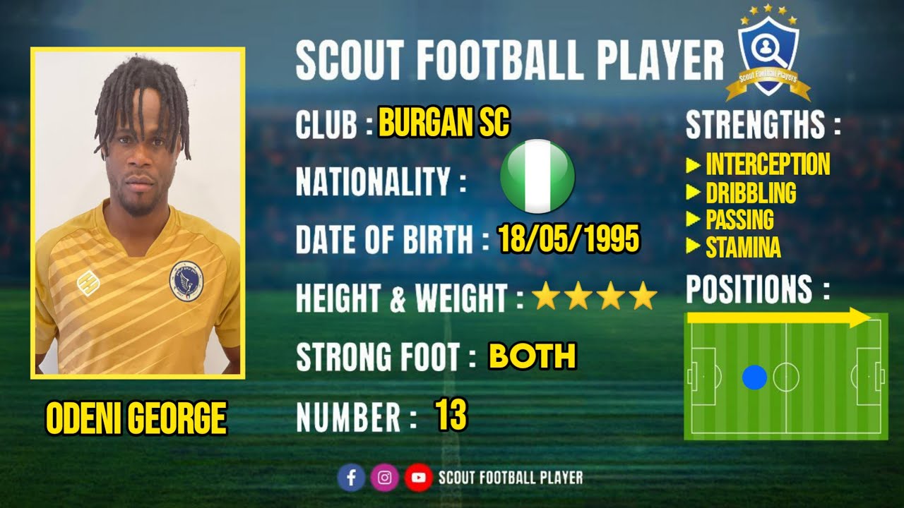 ODENI GEORGE 🔵 MIDFIELDER 🔵 BURGAN SC 🔵 2020/2021