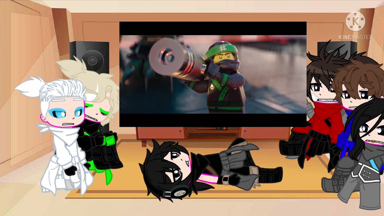 The movie ninjas react to them[gacha club+the lego ninjago movie]